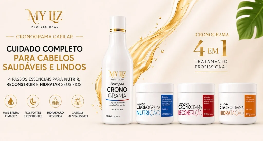 Lâmina oficial Cronograma Capilar 4 em 1