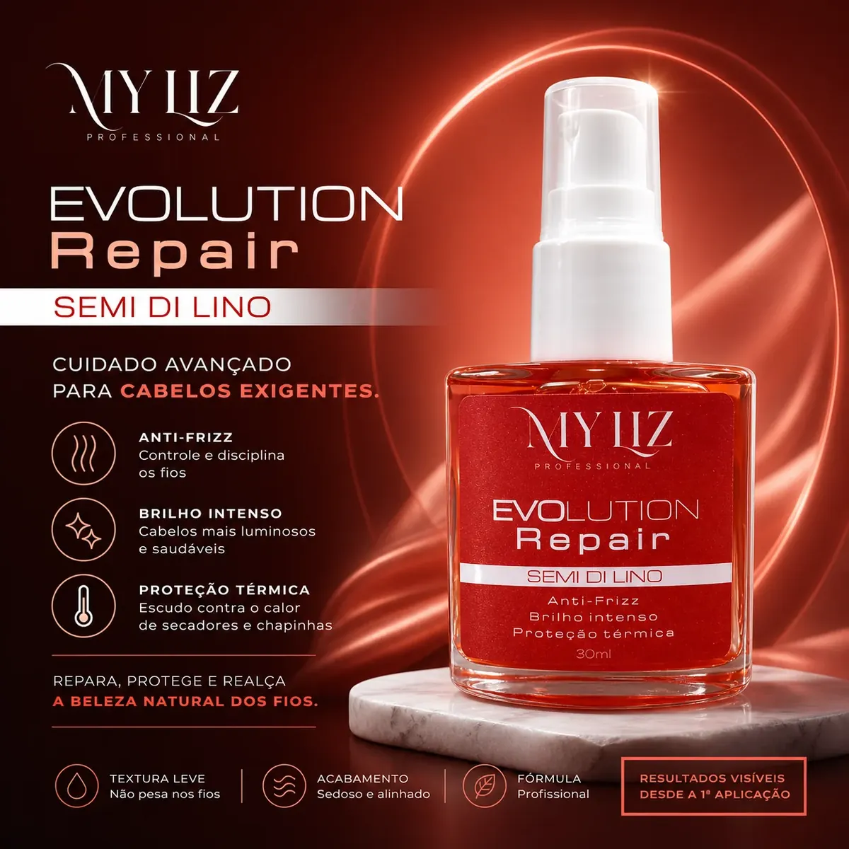 Lâmina oficial Evolution Repair Semi Di Lino 30ml